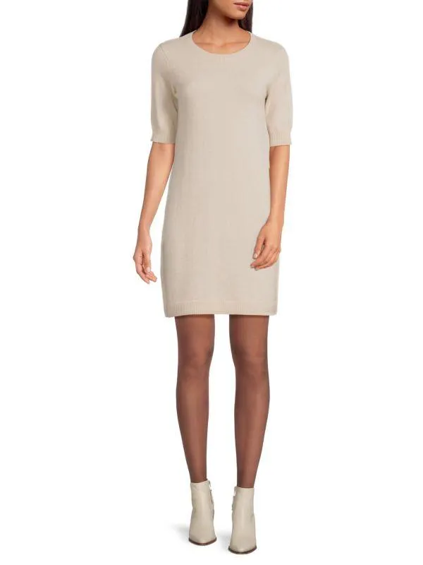 100% Cashmere Mini Sweater Dress