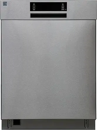 Kenmore 22-14595 24" Built-In Dishwasher - UltraWash, SmartWash, Sanitize Rinse, SmartDry and Leak Detection - 14 Place Settings - 51 DBA - ENERGY STAR Certified - 24" - Stainless Steel