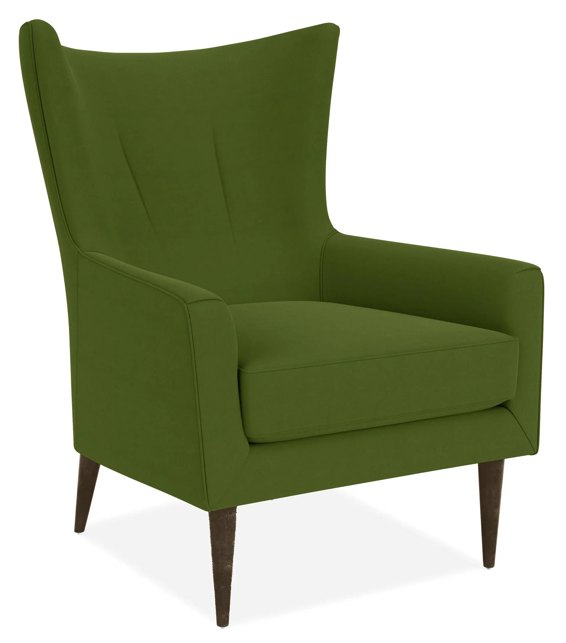 Bradford Chair in Tristan Green with Charcoal Legs