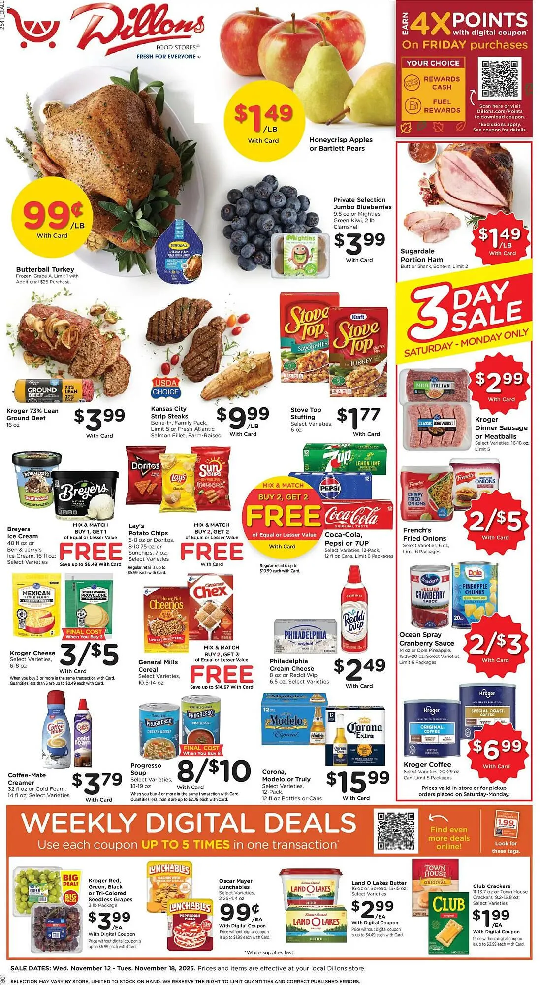 Weekly ad Dillons weekly ad from November 12 to November 18 2025 - Page 1