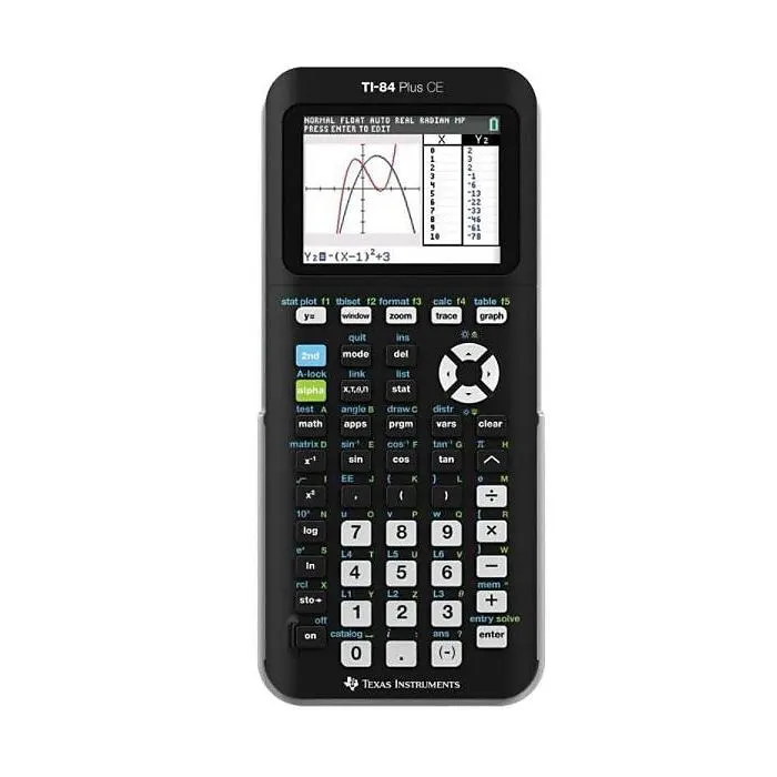 Texas Instruments TI-84 Plus CE 10-Digit Graphing Calculator,