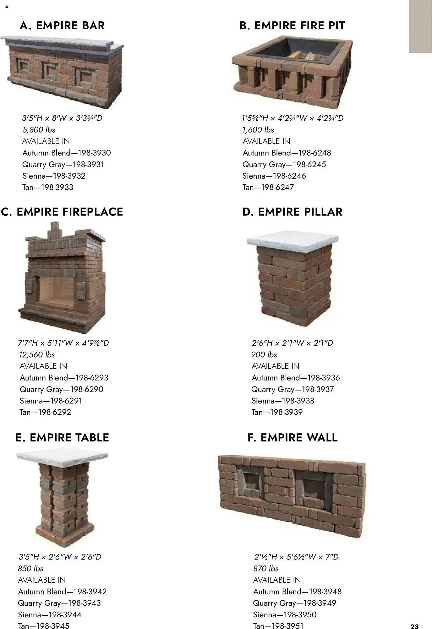 Weekly promotion Menards weekly ad spanning from April 2 to January 1 2027 - Page 23 for Catalogue 365