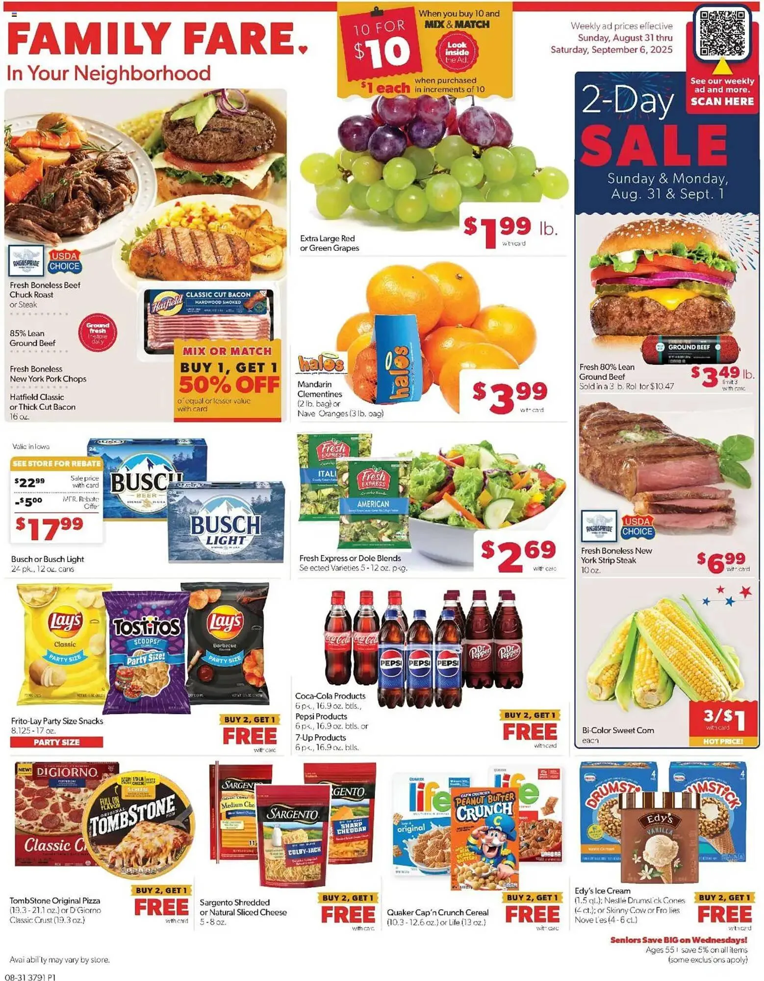 Weekly ad Family Fare Weekly Ad from September 1 to September 6 2025 - Page 1