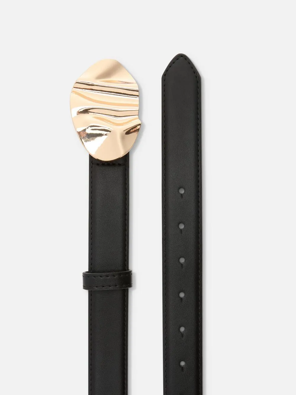 Sculptural Buckle Belt