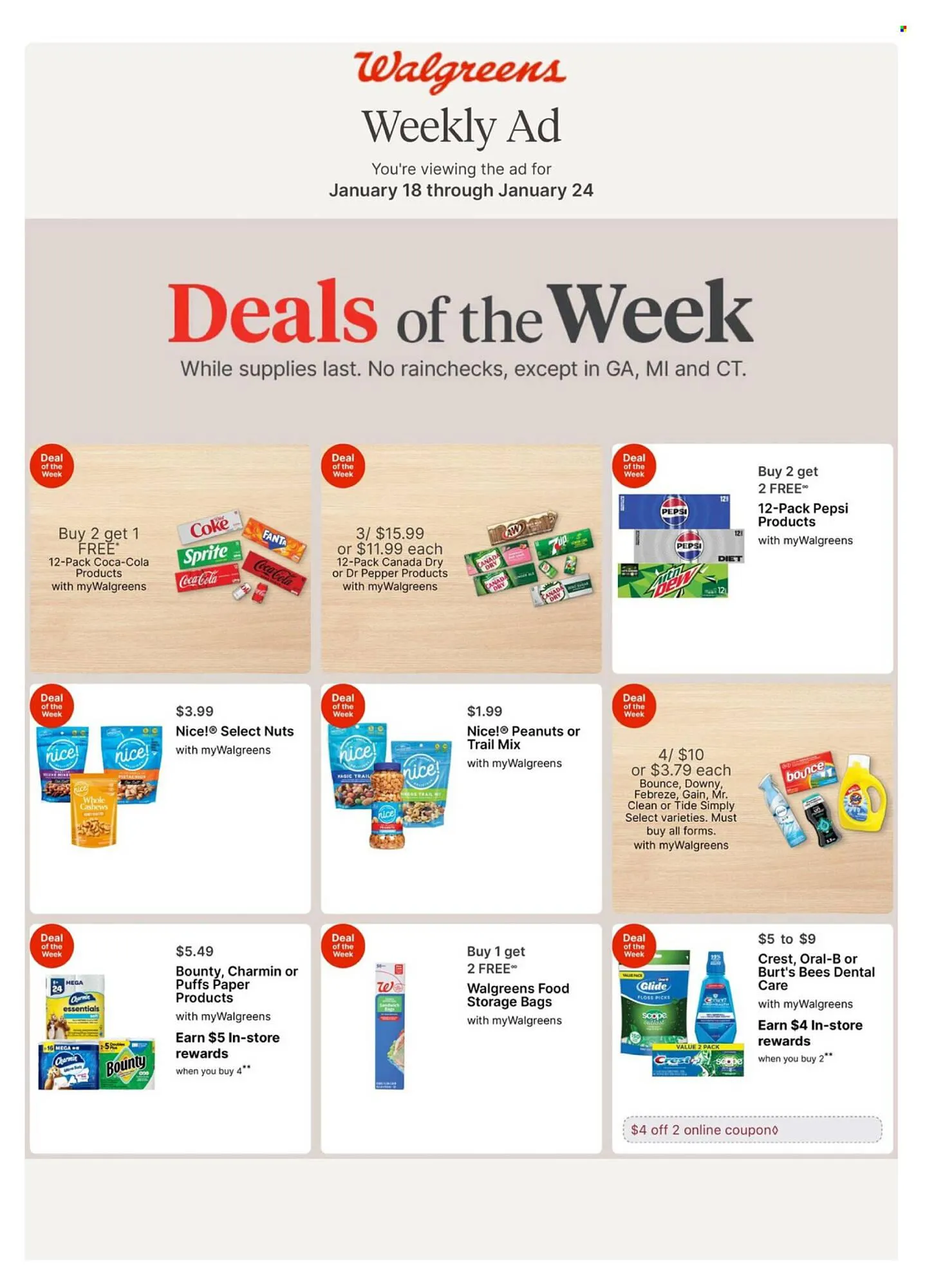Weekly ad Walgreens weekly ad from January 18 to January 24 2026 - Page 1