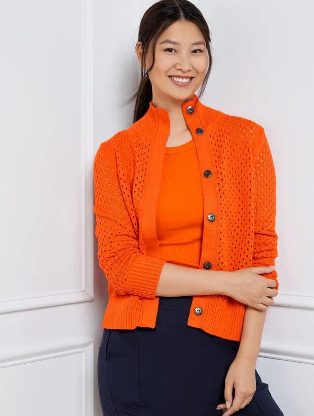 Coolmax® Snap Button Sweater Jacket