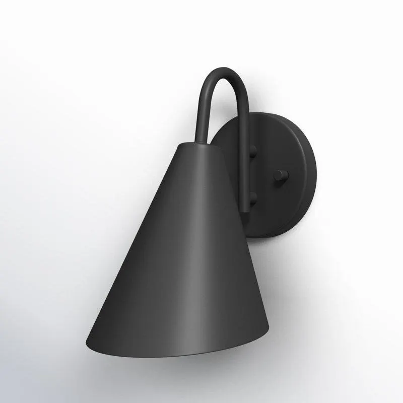 Straitson Single Light Dome Outdoor Steel Wall Light