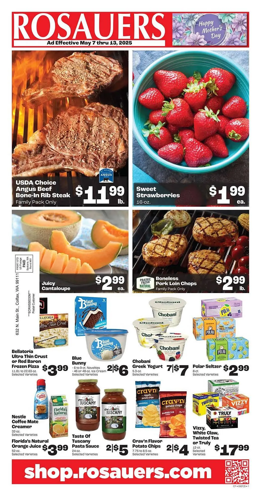 Weekly ad Rosauers Weekly Ad from May 7 to May 13 2025 - Page 1
