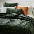 Lush Velvet Tack Stitch Quilt & Shams