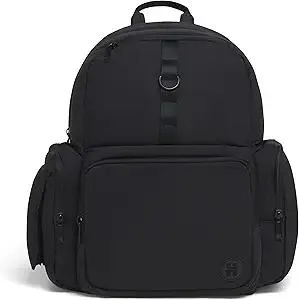 Huggies Day Pack Diaper Backpack, Black/Solid, One Size