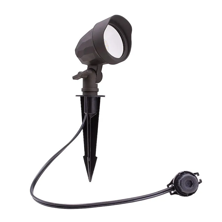 Harbor Breeze 1000 -Lumens 13 -Watt Bronze Low voltage Warm White Hardwired LED Flood light