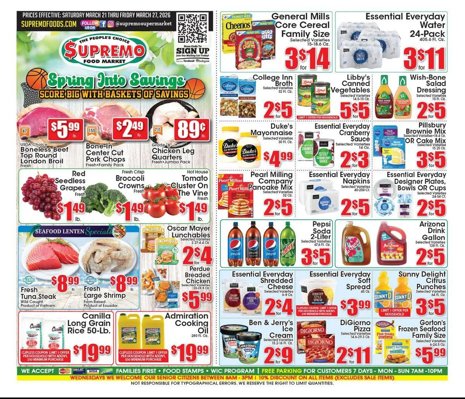 Weekly ad Supremo Foods Inc weekly ad from March 21 to March 27 2026 - Page 1