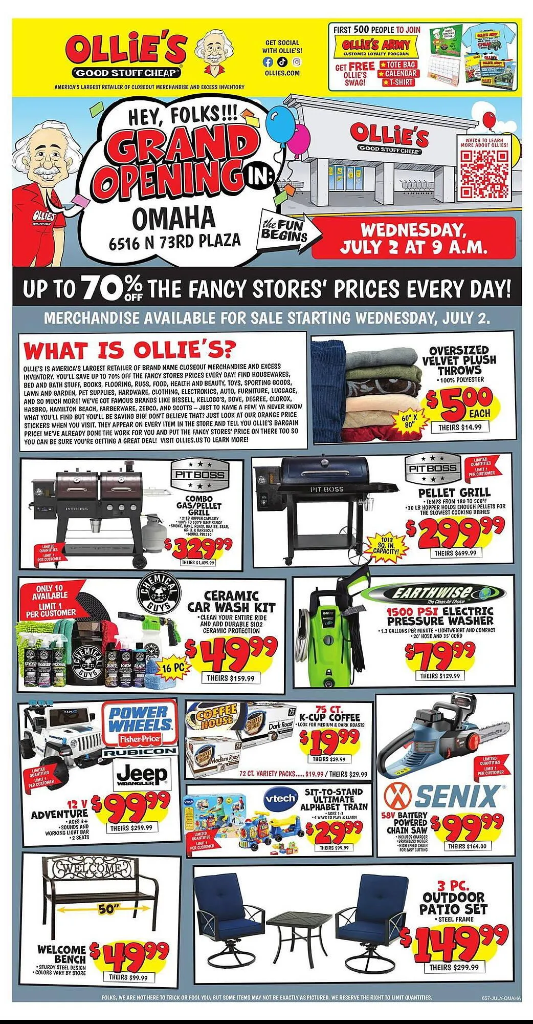 Weekly ad Ollie's Weekly Ad from July 2 to July 9 2025 - Page 1