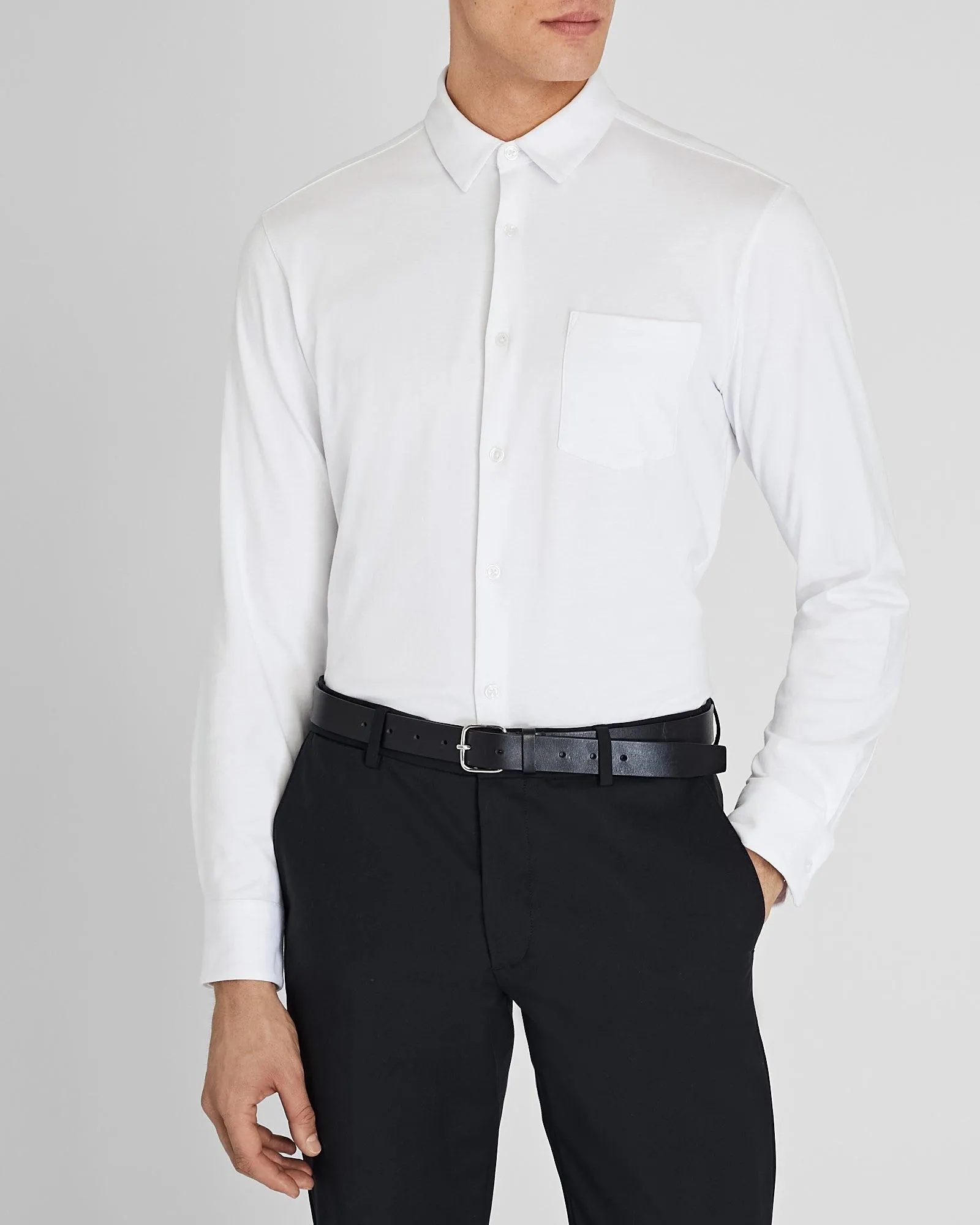 Long-Sleeve Knit Shirt