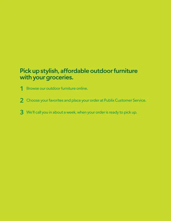 Weekly ad Publix Patio Furniture from January 29 to December 31 2024 - Page 2