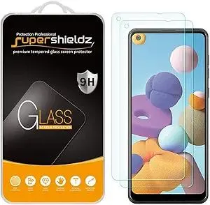 Supershieldz (2 Pack) Designed for Samsung Galaxy A21 Tempered Glass Screen Protector, Anti Scratch, Bubble Free
