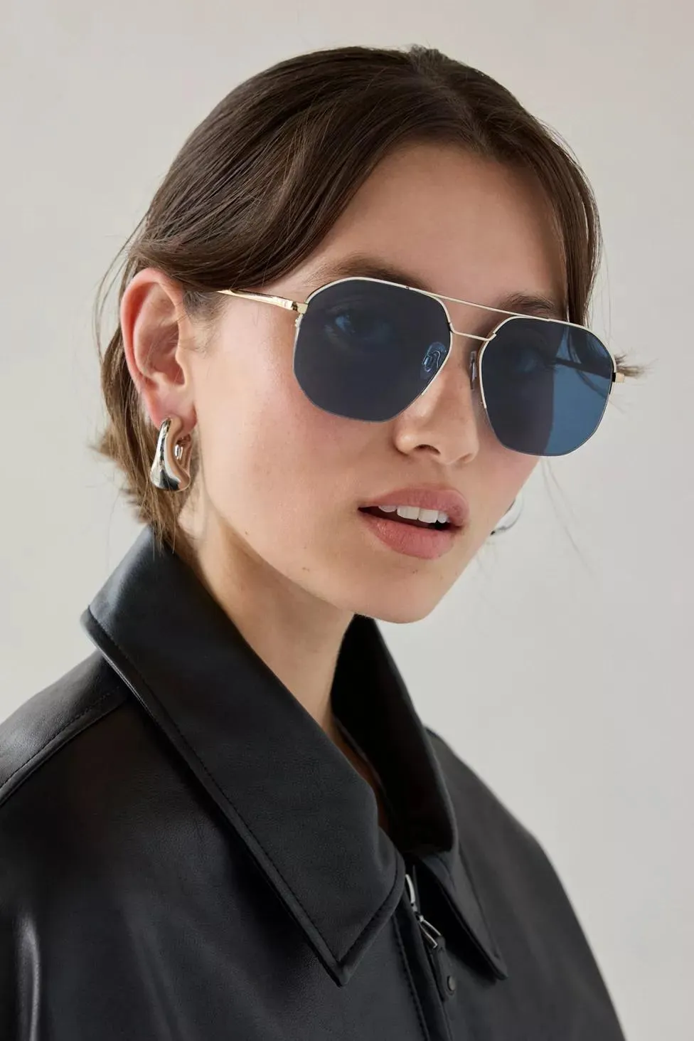Cole Metal Aviator Sunglasses