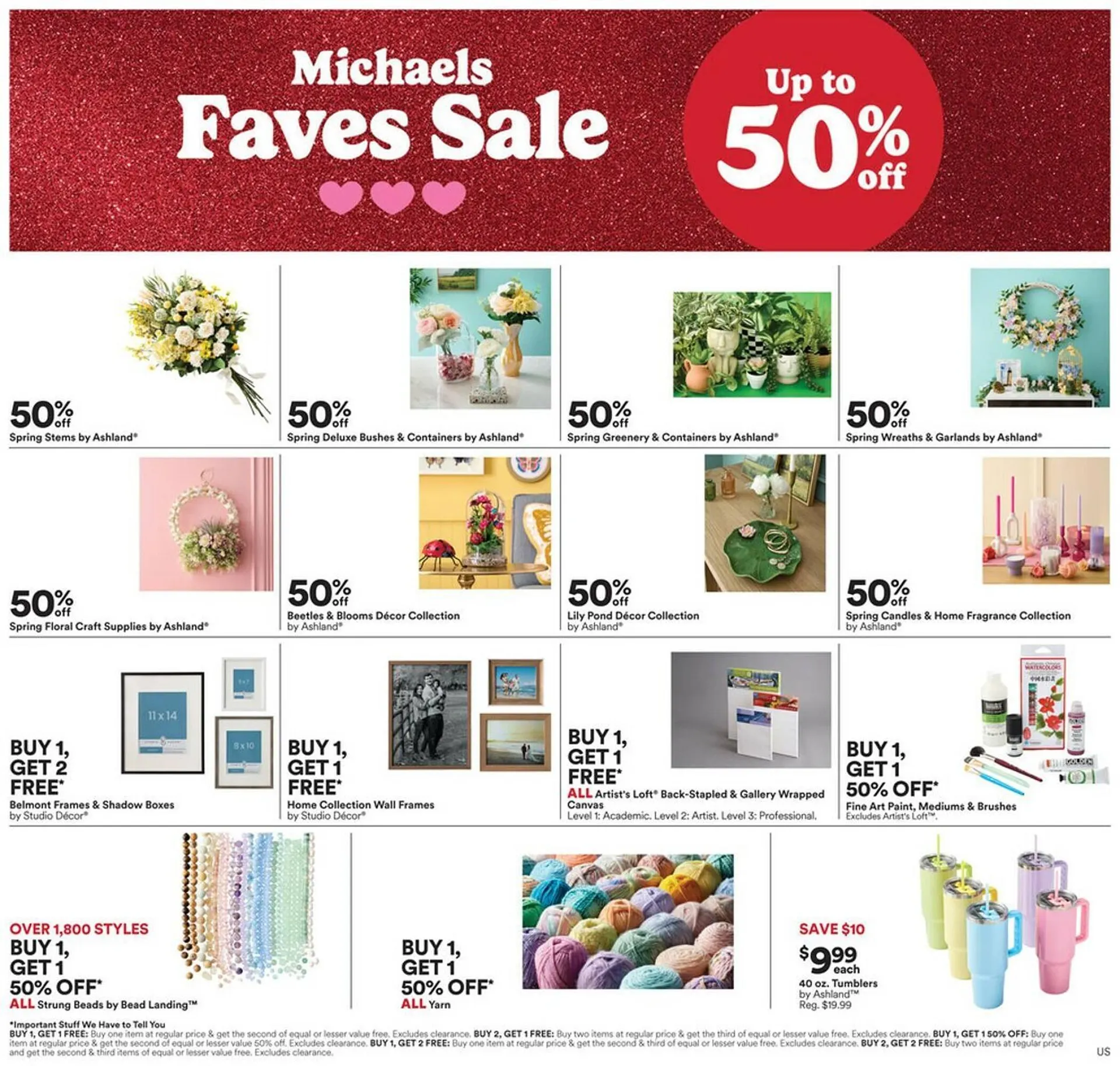 Weekly ad Michaels Weekly Ad from March 16 to March 22 2025 - Page 1