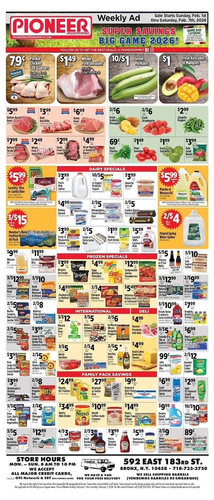 Weekly ad Pioneer Supermarkets weekly ad from February 1 to February 7 2026 - Page 1