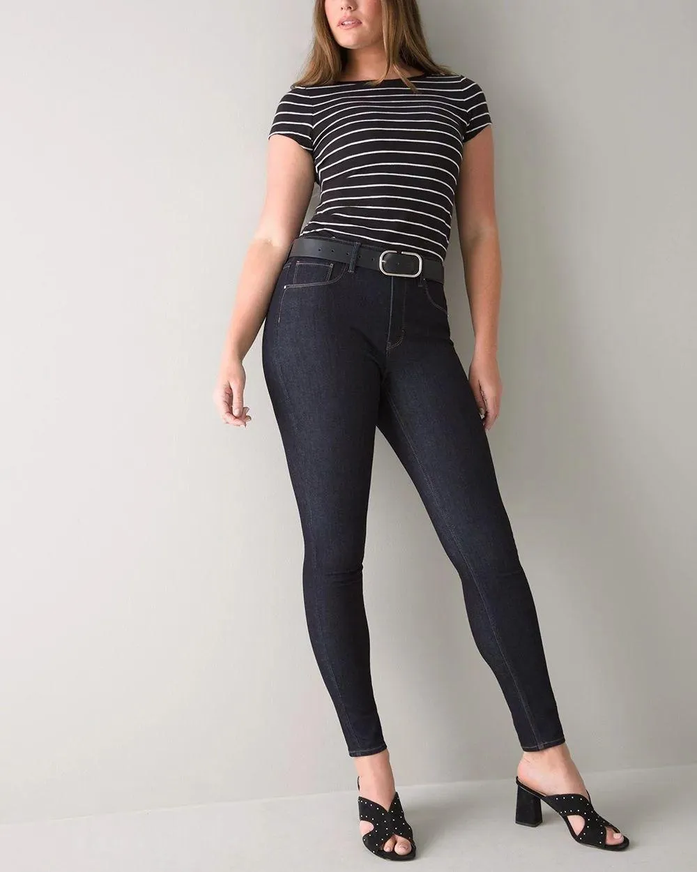 Curvy-Fit High-Rise Skinny Jeans