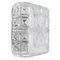 Mid-Century Modern Clear and Mat Glass Sconce
