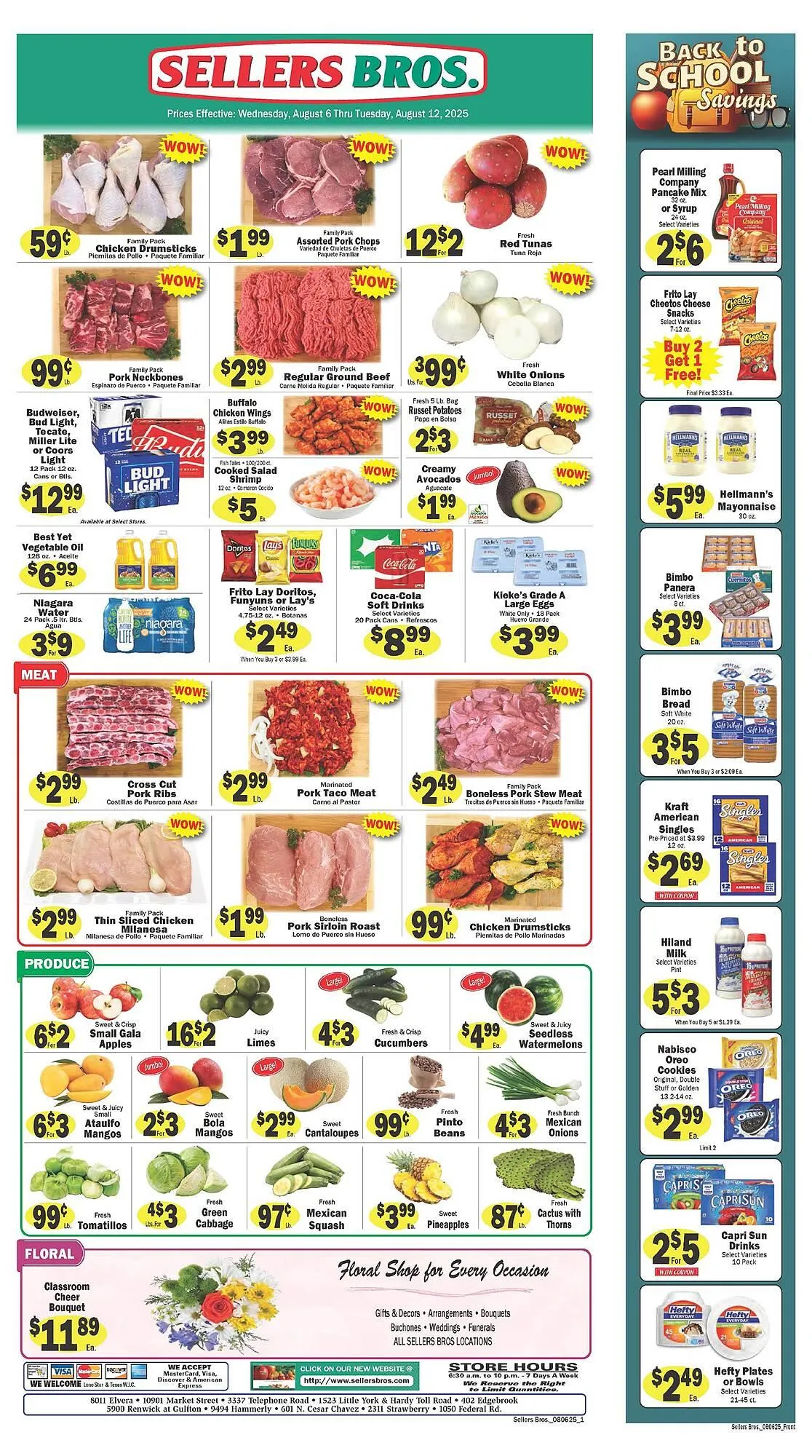 Sellers Bros Weekly Ad - 1