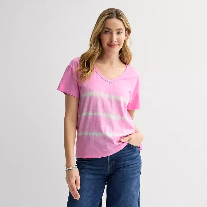 Women's Sonoma Goods For Life® Relaxed V-Neck T-Shirt
