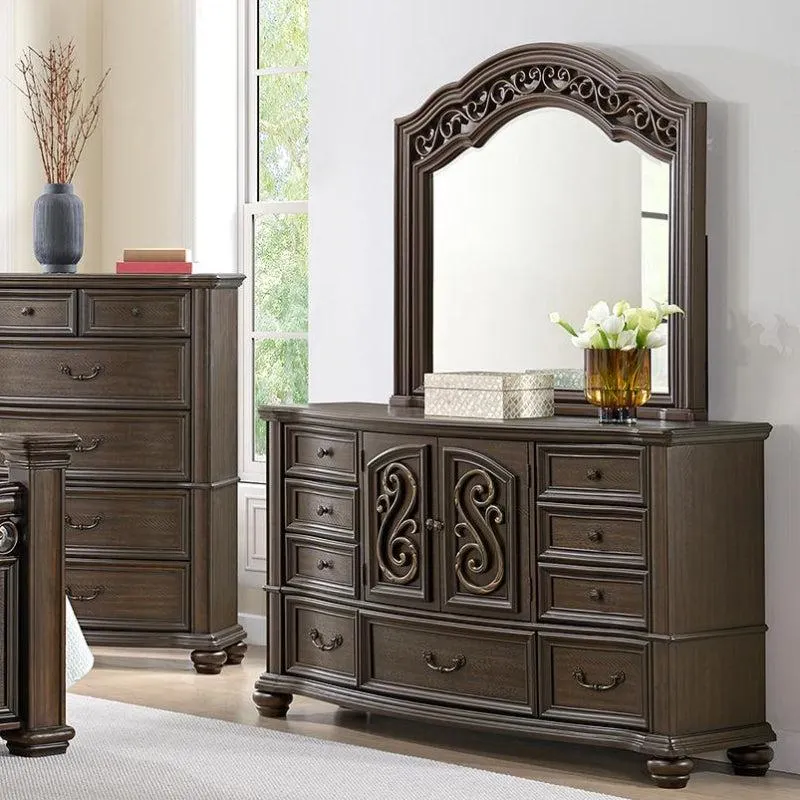 Brunswick 66" Dresser with 7 Drawers by Elements - Brown