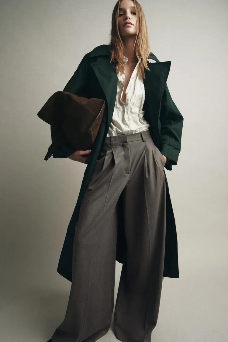 ZW COLLECTION WIDE LEG PLEATED PANTS