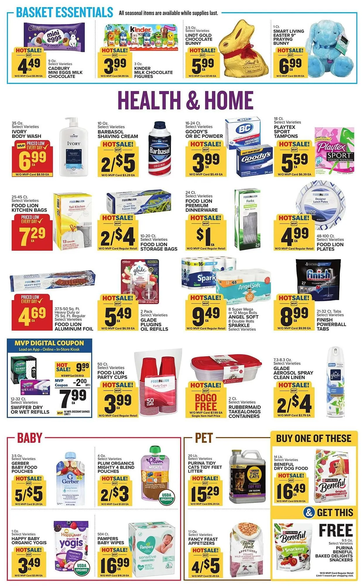 Weekly promotion Food Lion weekly ad spanning from April 1 to April 7 2026 - Page 8 for Catalogue 365