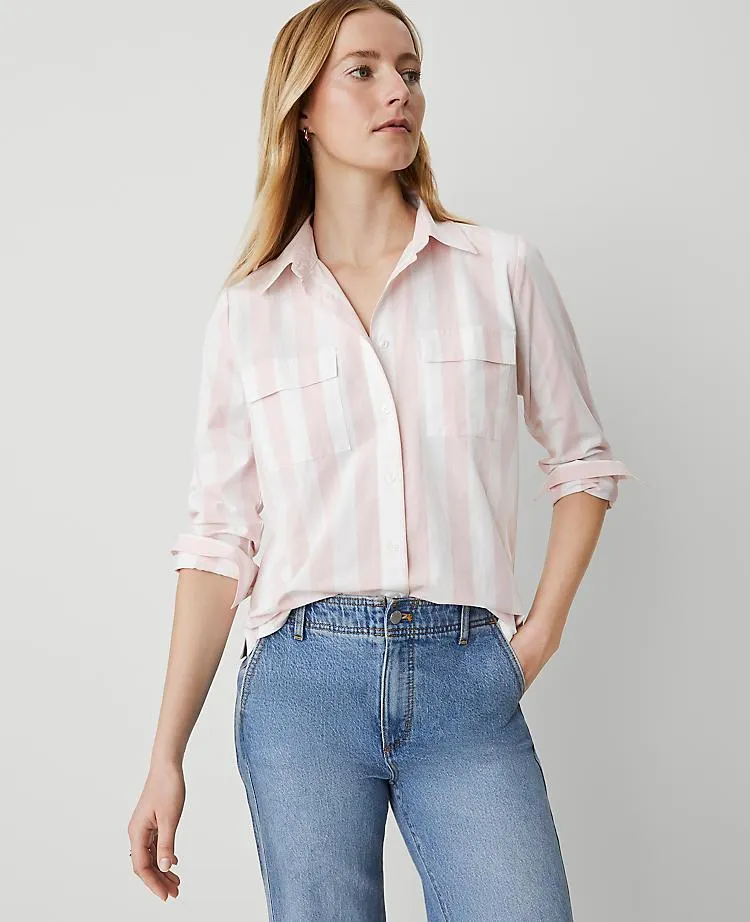 Weekend Collection Striped Pocket Blouse