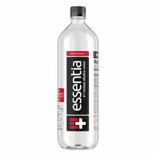 Essentia Bottled Water One Liter Bottle Ionized Alkaline Water
