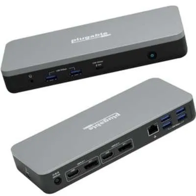 Plugable Technologies USB-C Dual Dock 60W Chromebook Docking Station