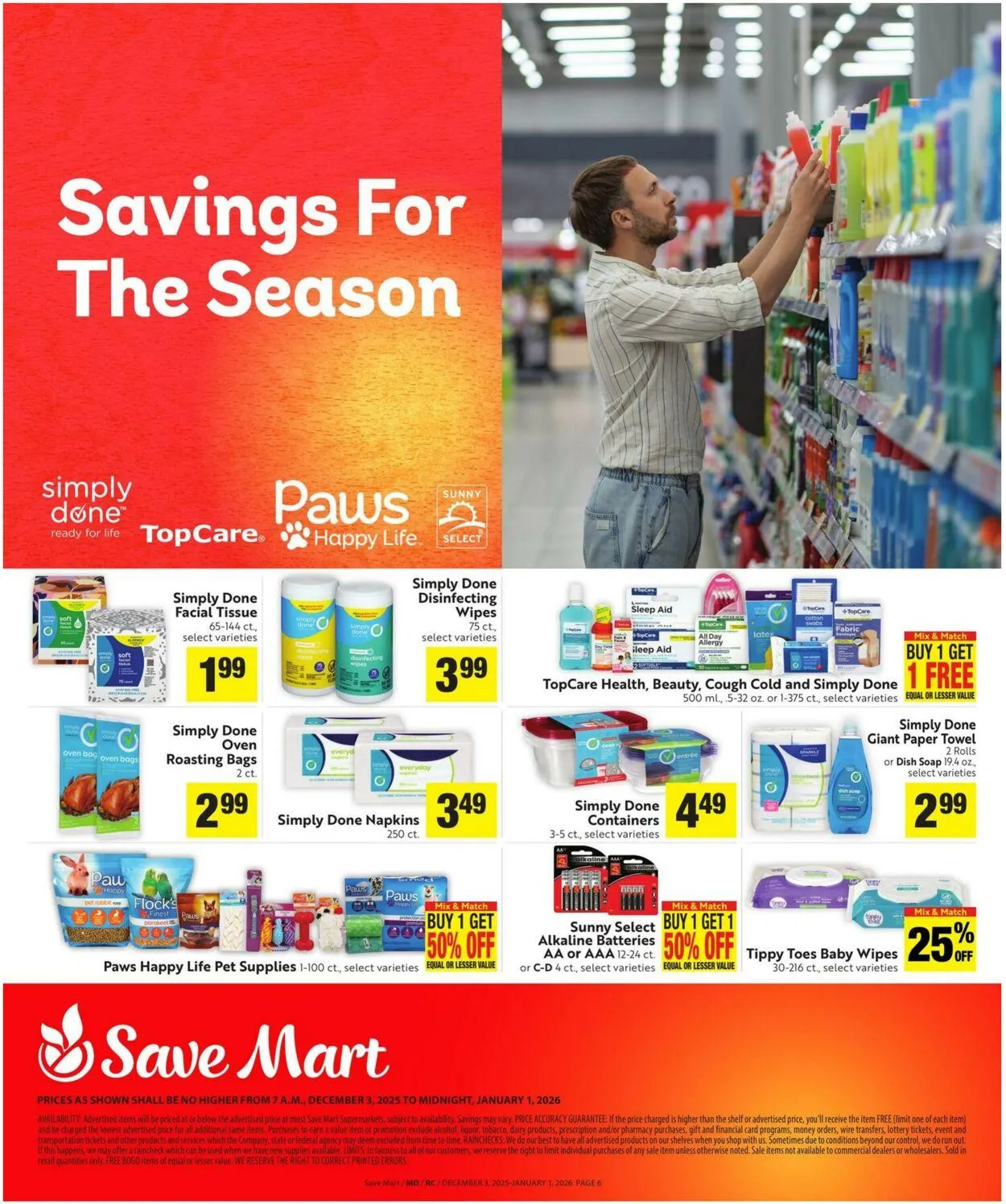 Weekly ad Save Mart Current weekly ad from December 3 to January 1 2026 - Page 6