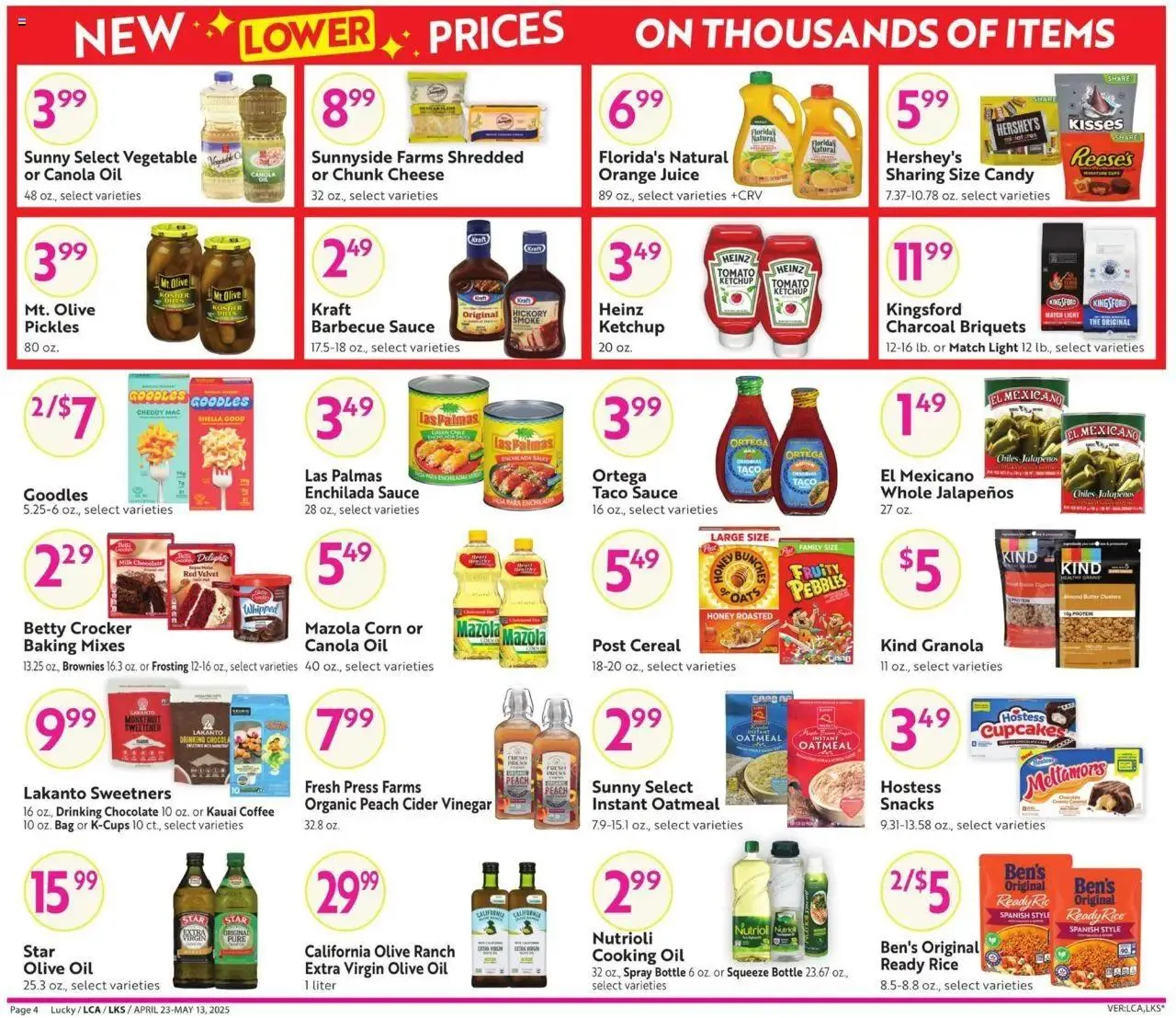 Weekly ad Lucky Supermarkets Big Monthly Deals from April 23 to May 13 2025 - Page 4