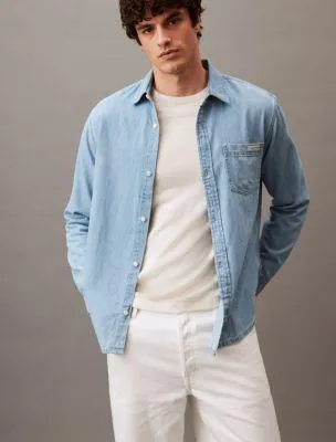 Denim Classic Button-Down Shirt