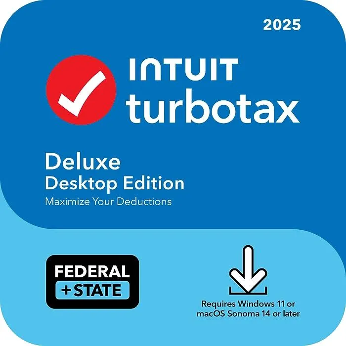 TurboTax Deluxe Desktop Edition 2025,