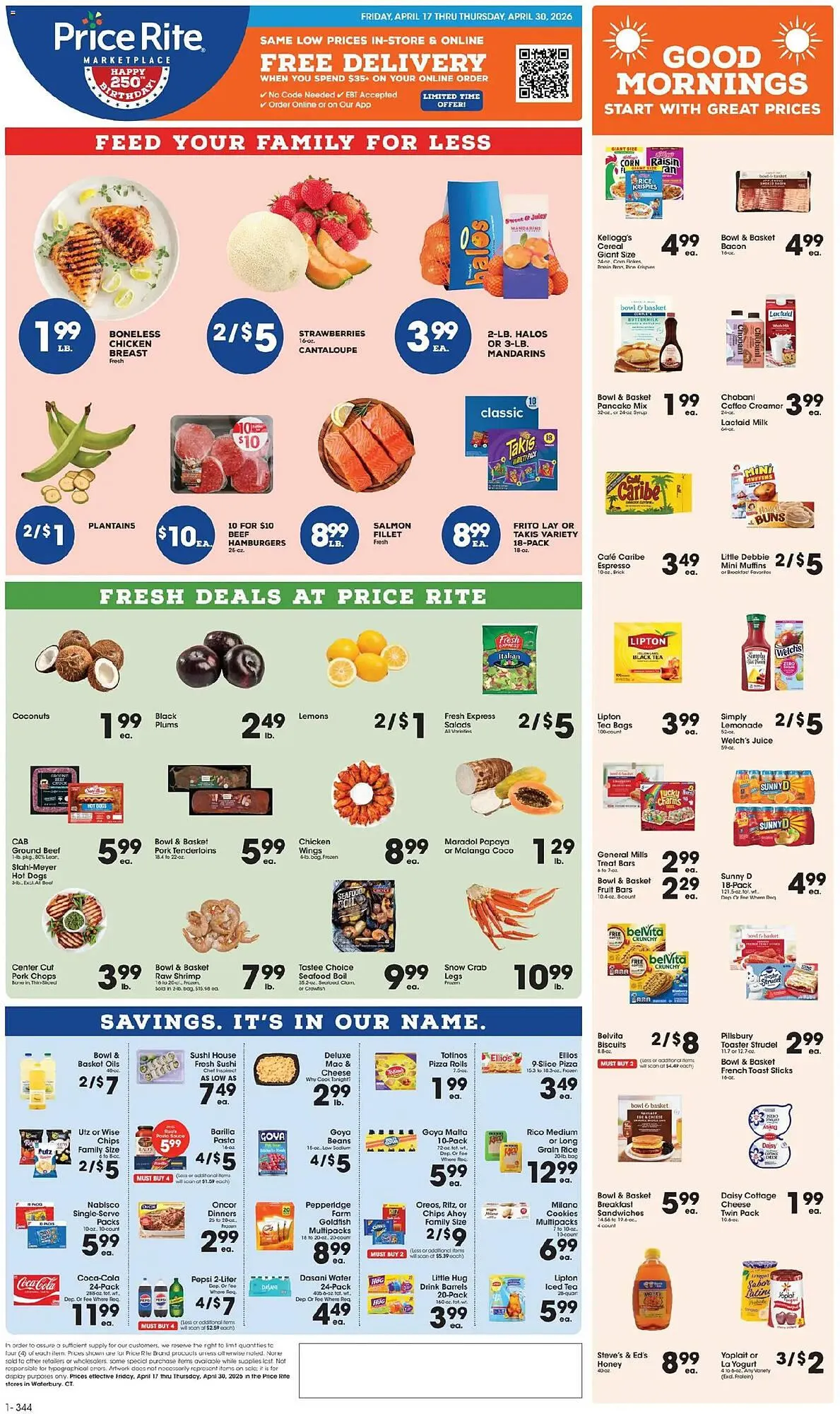 Weekly ad Price Rite circular from April 17 to May 1 2026 - Page 1
