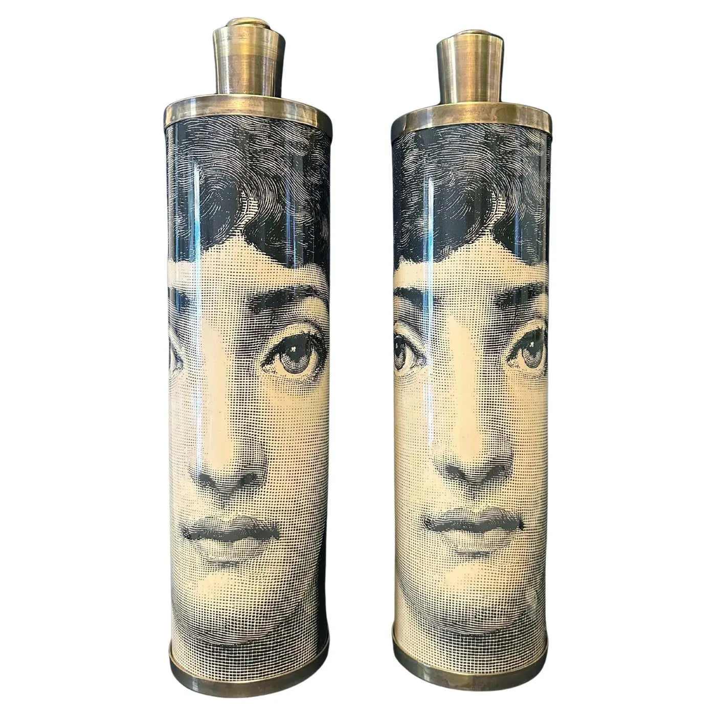 FORNASETTI Pair of Vintage Table Lamps