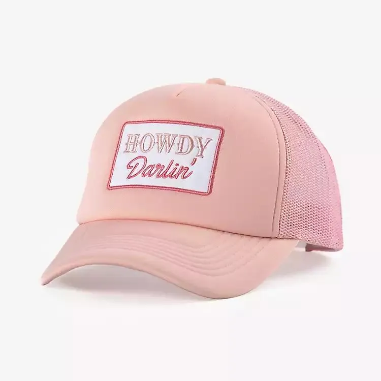 Pink Howdy Darlin Trucker Hat