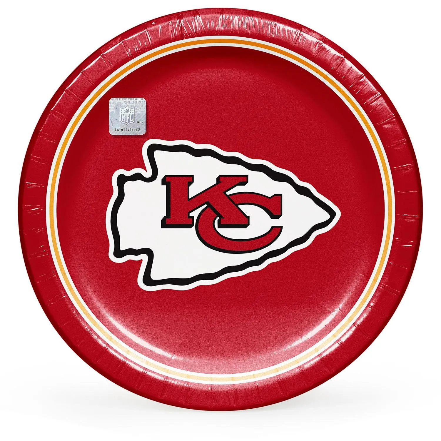 Kansas City Chiefs NFL Round Paper Plates, 10", 85 ct.