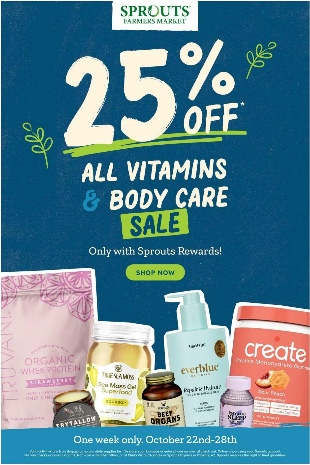 Weekly ad Sprouts Current weekly ad from October 22 to October 28 2025 - Page 1