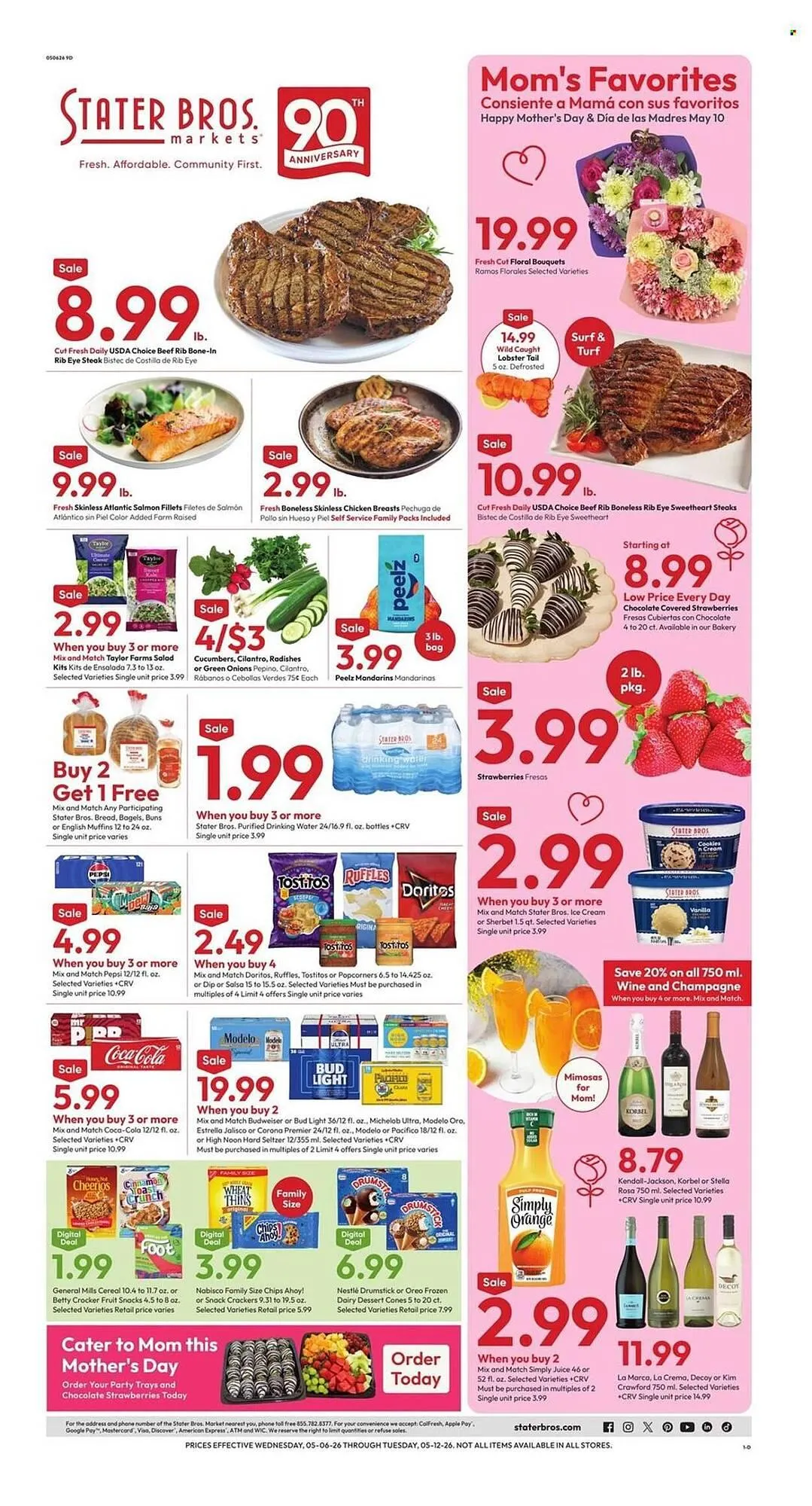 Weekly promotion Stater Bros weekly ad spanning from May 6 to May 12 2026 - Page 1 for Catalogue 365