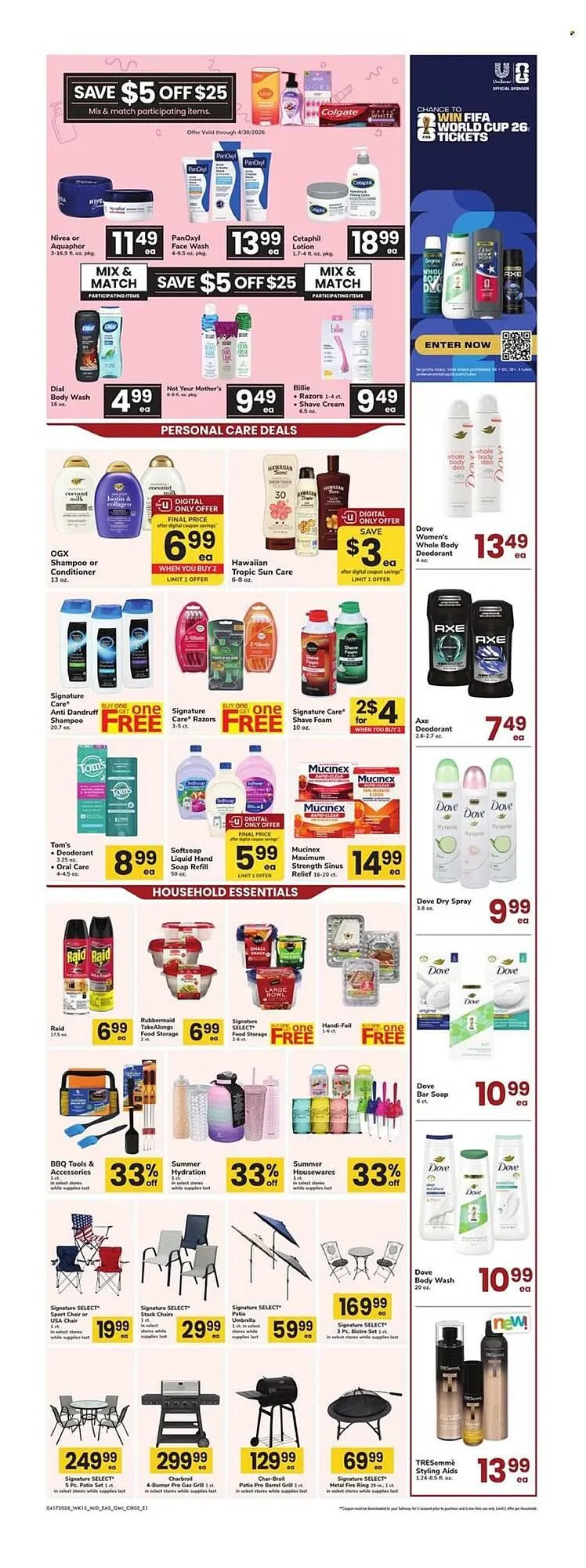 Weekly promotion Safeway weekly ad spanning from April 17 to April 30 2026 - Page 2 for Catalogue 365