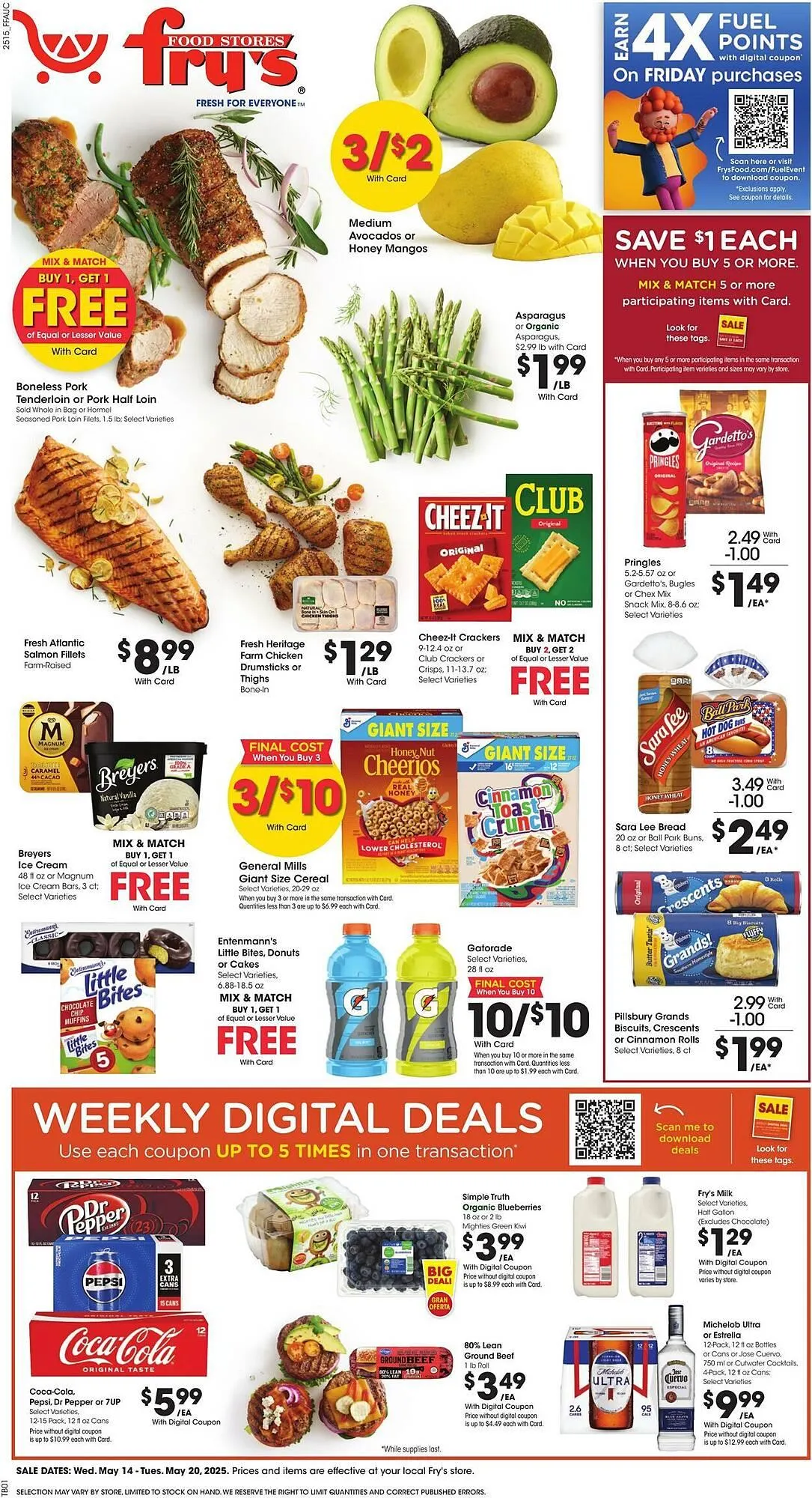 Weekly ad Fry's Weekly Ad from May 14 to May 20 2025 - Page 1