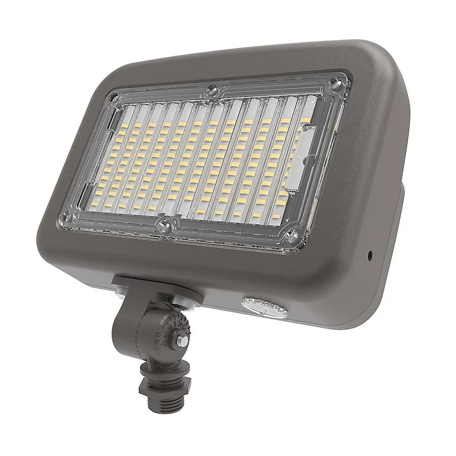 HALO GFL Series 8000 -Lumens 60 -Watt Bronze Line voltage Switchable White Hardwired LED Flood light Motion Sensor