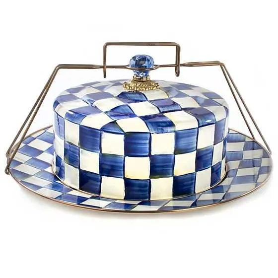 Royal Check Cake Carrier