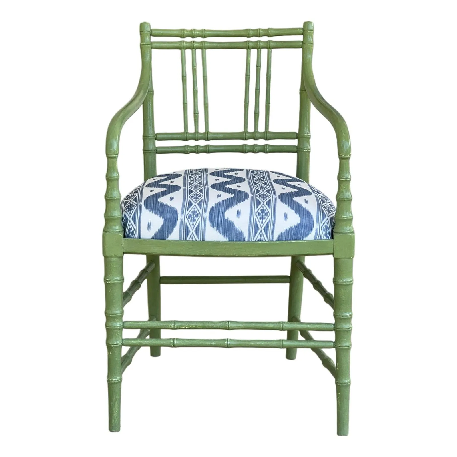 Faux Bamboo Kittinger Attributed Armchair