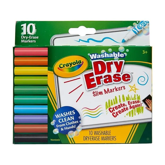 Crayola Dry-Erase Washable Markers,