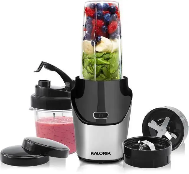 Kalorik Bullet Blender Set 34 & 15.2oz High-Speed Portable Fitness Blender Set with Blending Cups